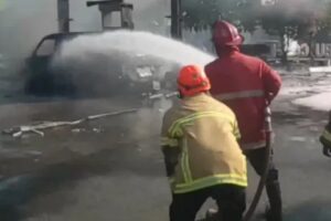 SPBU Paulan Colomadu Karanganyar Kebakaran, Satu Mobil Meledak