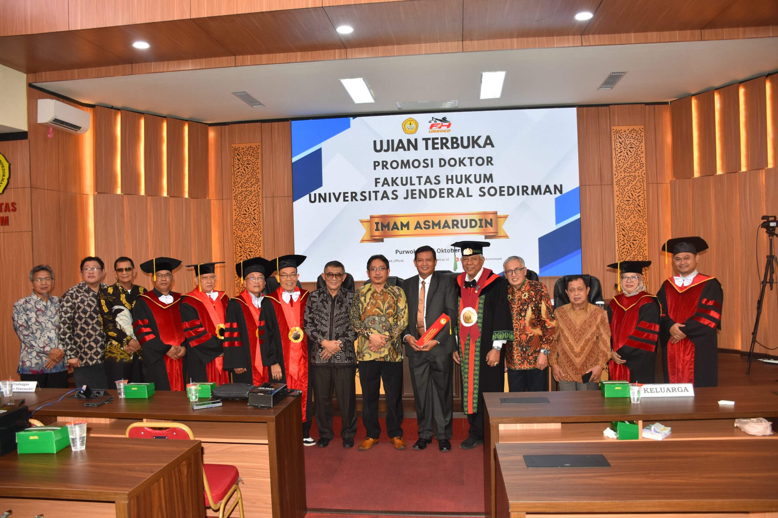 Dr Imam Asmarudin SH MH di dampingi Rektor UPS Dr Taufiqulloh MHum dan Ketua Yayasan Pendidikan Pancasakti Dr