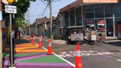 Jalan ramah anak di Solo yang pertama di Indonesia