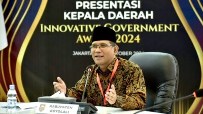 Ikuti Presentasi Kepala Daerah Penilaian IGA 2024, Boyolali Salah Satu Nominator Kabupaten Terinovatif
