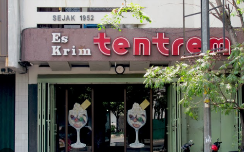 Destinasi wisata unggulan ada es krim tentrem Solo