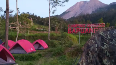 Kawasan camping ground Sapuangin, Desa Tegalmulyo, Kecamatan Kemalang, Klaten