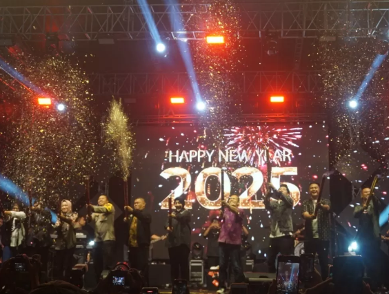 Malam pergantian tahun baru 2025 di Klaten