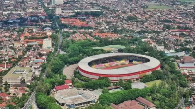 Stadion Manahan Solo yang berada di kawasan Solo Raya