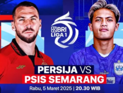 Pertandingan Persija Vs PSIS: Jadwal, Lokasi dan Pindah ke Indomilk Arena