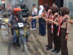 Gema Ramadan, OSIS dan Pramuka SMP N 1 Talang Adakan Kegiatan Berbagi Takjil