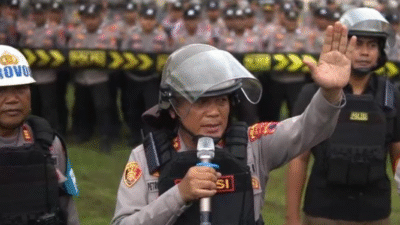 Polres Sragen selenggarakan latihan