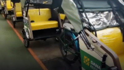 Hari ini becak kayuh bertenaga listrik