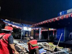 Pos Polisi Simpang Lima Semarang Dirusak dan Dibakar Massa Demo Ricuh