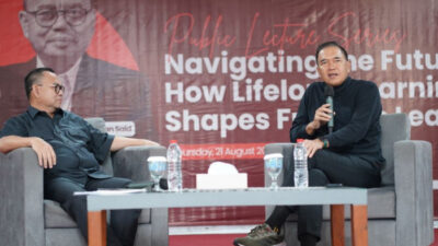 Gita Wirjawan Ajak Mahasiswa UHN Siap Hadapi Indonesia Emas 2045