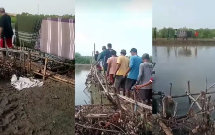 Viral Jenazah Ditandu Pakai Sarung di Indramayu