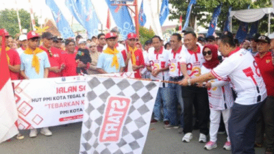 Jalan sehat HUT ke-80 PMI Kota Tegal