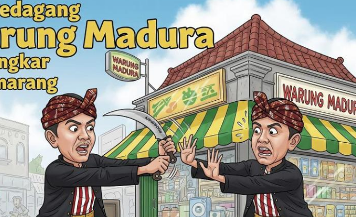 Viral! Pedagang Warung Madura