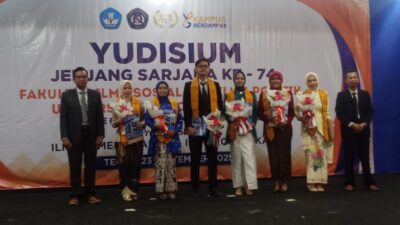 Yudisium FISIP UPS, Alumninya Banyak yang Berkiprah di Tingkat Nasional