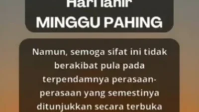Weton Minggu Pahing, Ciri, Makna dan Tips Hari Ini