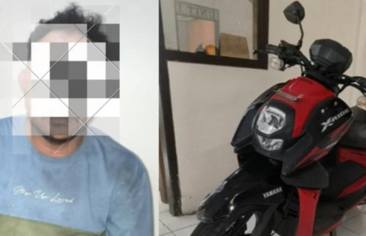 Pencuri Motor di Gudang Ekspedisi