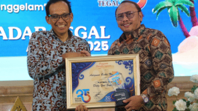Berkat Dedikasinya, Wali Kota Tegal Terima Penghargaan Adiguna Bakti Nusantara