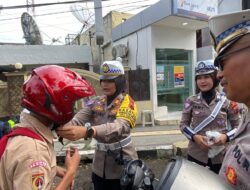 Satlantas Polres Tegal Gelar Operasi Zebra dan Aksi Simpatik Keselamatan di Jl. AIP KS Tubun