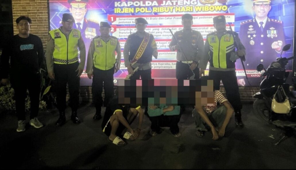 Polres Tegal Amankan Empat Terduga Gangster
