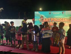 Lebih Dekat dengan Masyarakat, Satlantas Polres Tegal Gelar Art Policing di Alun-alun Hanggawana Slawi