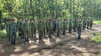 Perum Perhutani Kesatuan Pemangkuan Hutan (KPH) Balapulang melaksanakan apel siaga