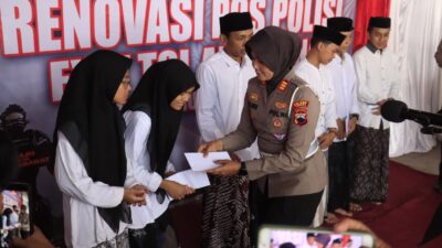 Kapolres Tegal Resmikan Patung Robot 