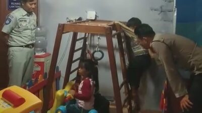 Humanis dan Ramah Anak, Personel Polres Tegal Hadirkan Ruang Bermain di Pos Pam Yaumani Lebaksiu