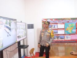 Pastikan Kesiapan Personel Ops Lilin Candi 2025, Kapolres Tegal Lakukan Pengecekan Pos Yan Terpadu Exit Tol Adiwerna